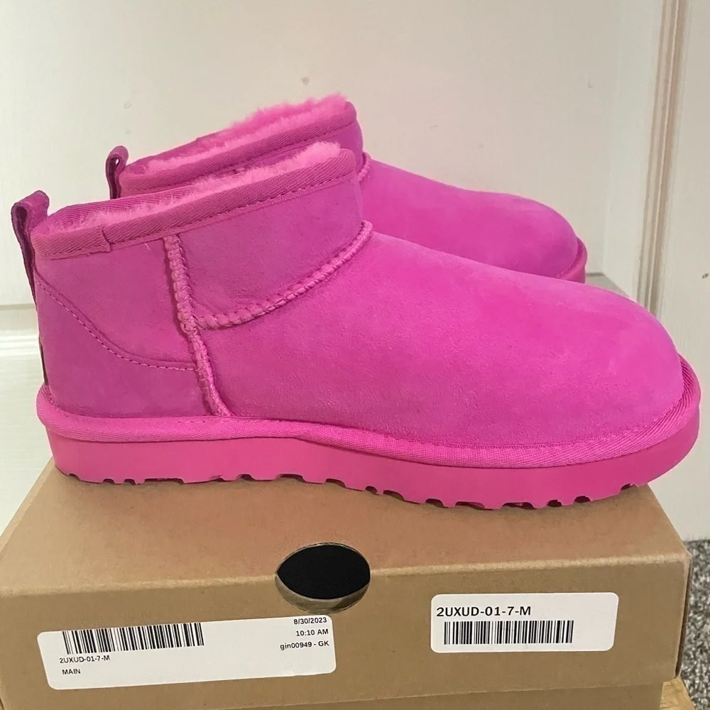 UGG® Australia Carnation Classic Ultra Mini Suede Boots